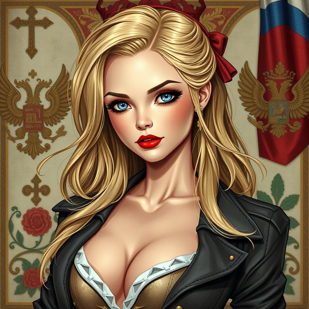 Stunning Russian Woman: Blonde Beauty