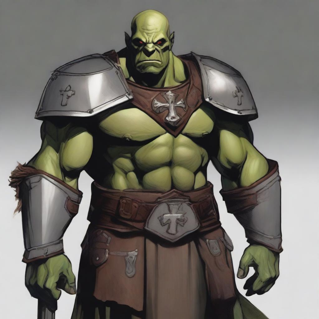 Epic Orc Paladin: Bold and Unyielding