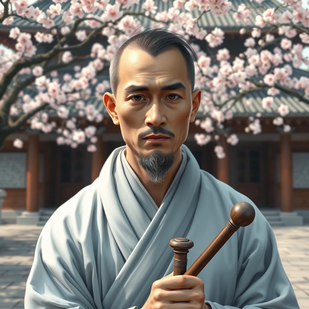 Explore the Serenity of a Monks Portrait