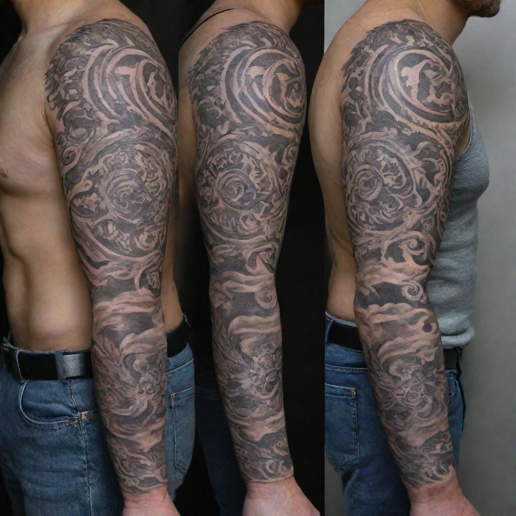 Complete Arm Sleeve Tattoo Design