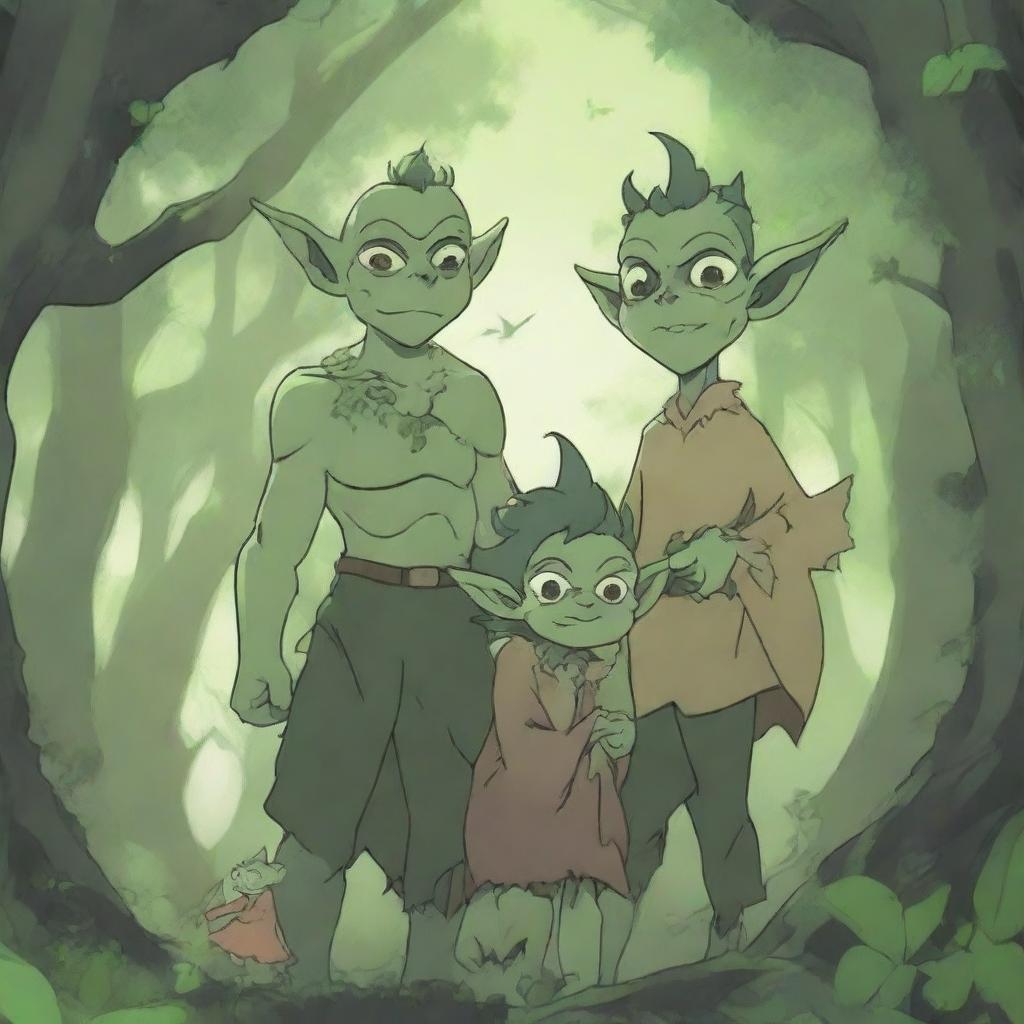 Explore the Whimsical World of Goblins in this 4K Anime Illustration