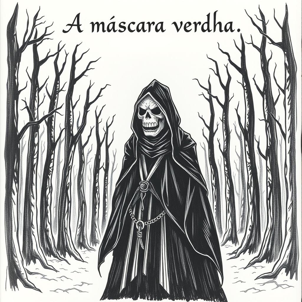 Unleash the Shadows: A Dark Figure Emerges from the Forest