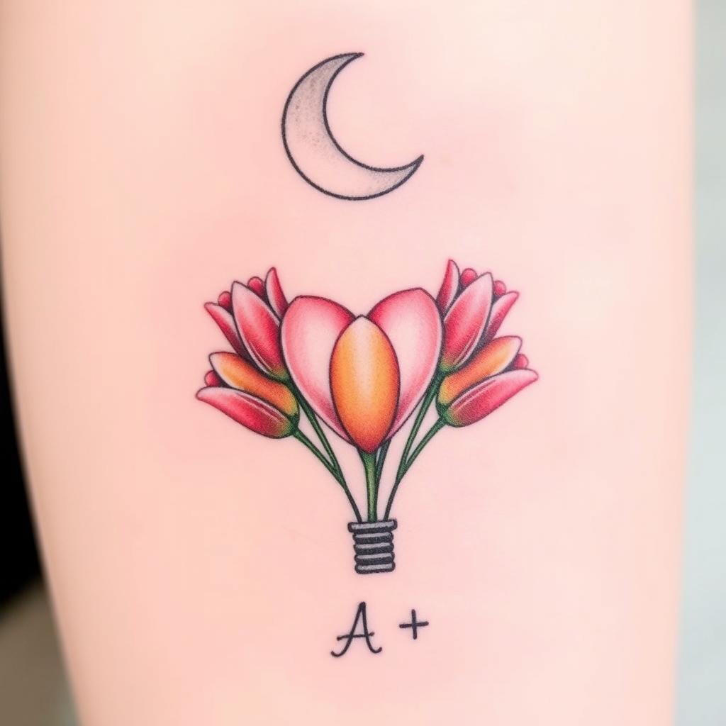 Delicate Crescent Moon Tattoo Design Inspiration