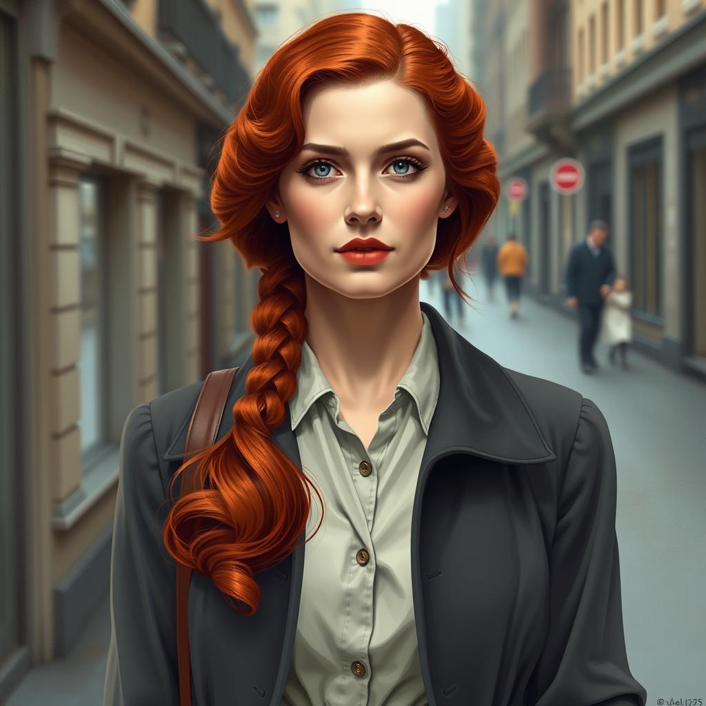 Vintage Red Haired Beauty
