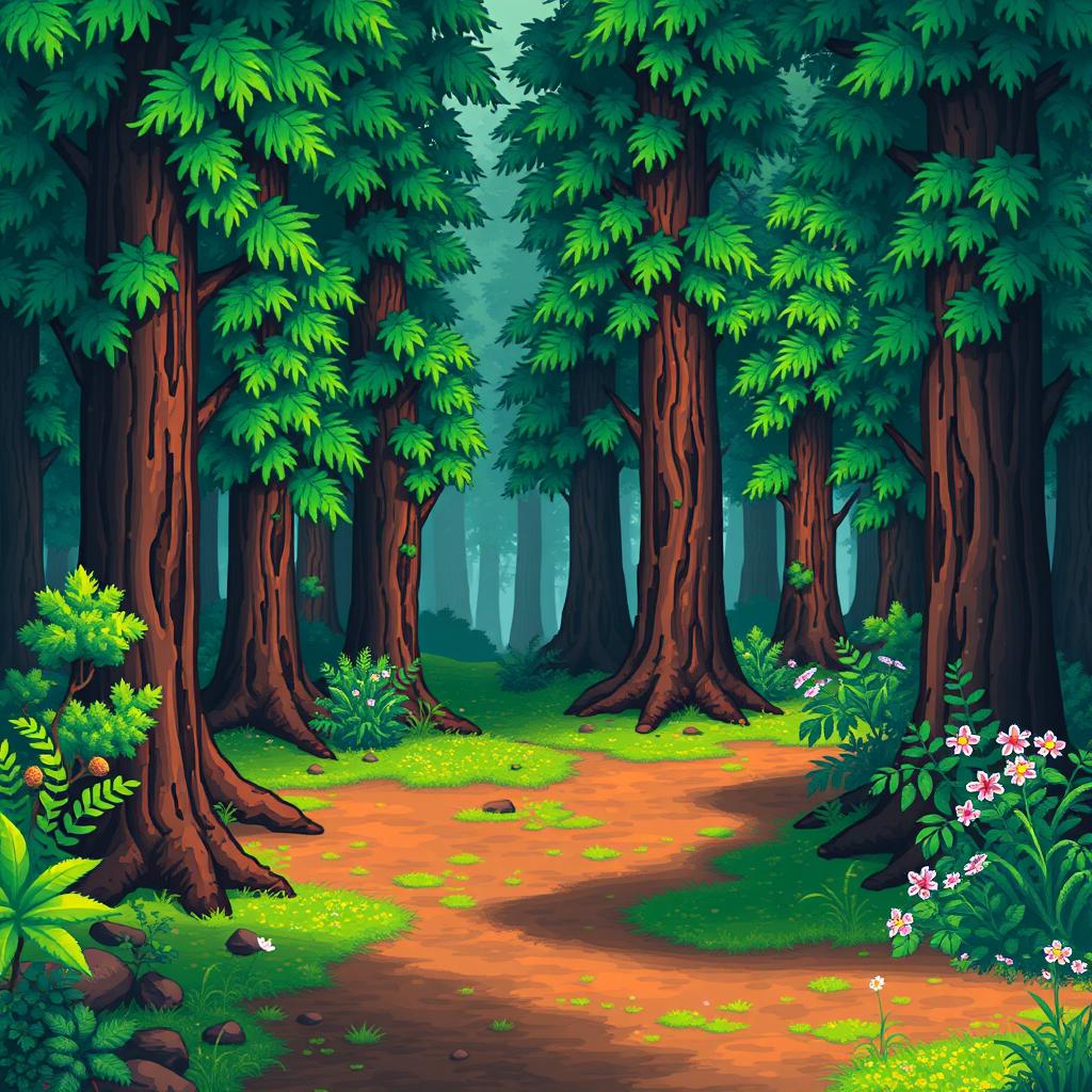 Escape to Whimsy: A Serene Forest Scene