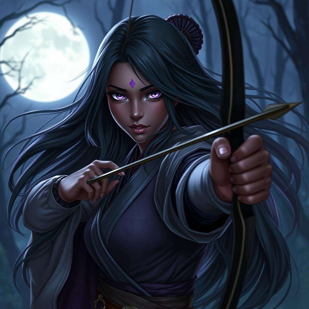 Ethereal Beauty: Drow Enchantress