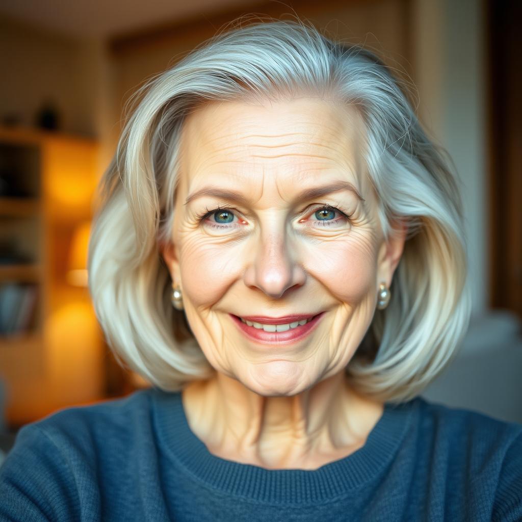 Timeless Beauty: 55-Year-Old Woman Portraits