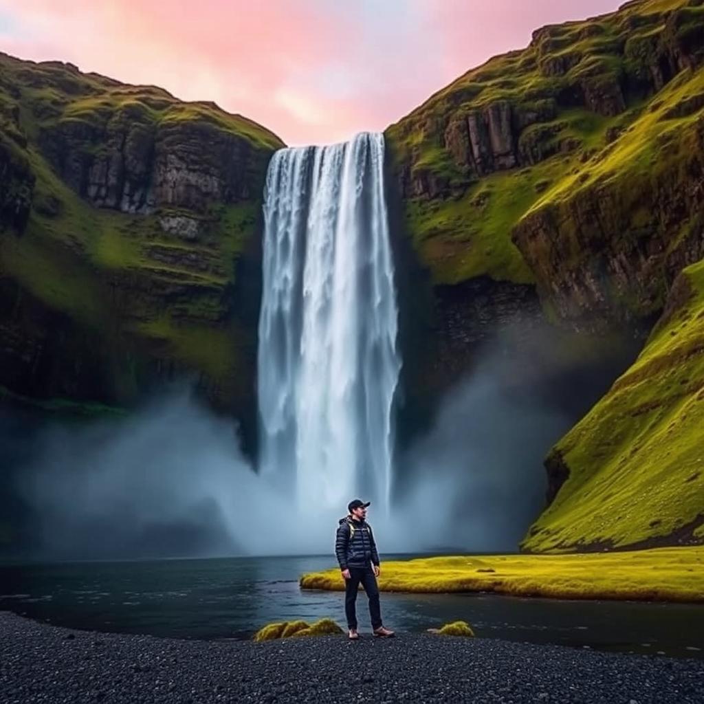 Discover Your Inner Sage: Icelands Majestic Skógafoss Waterfall