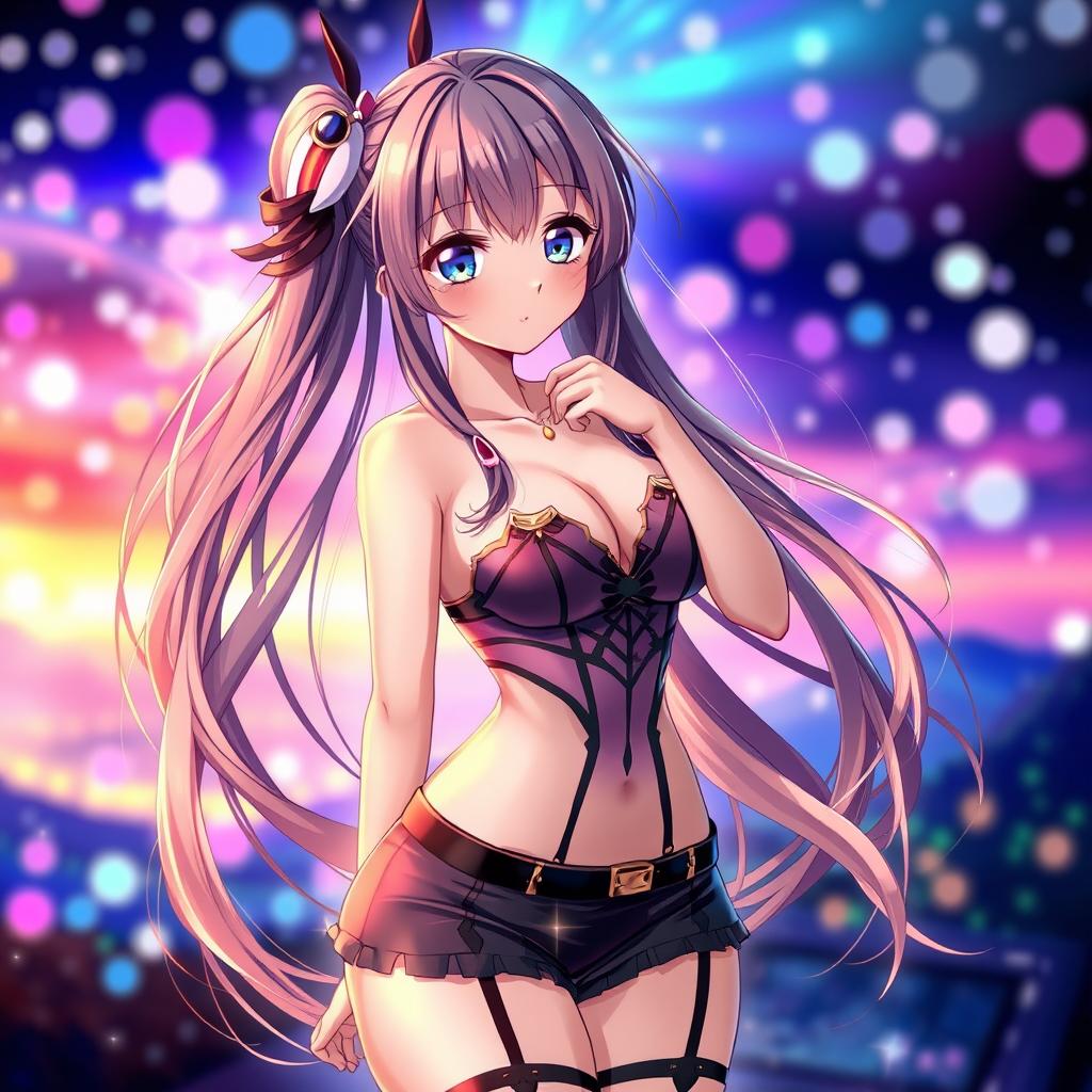 Anime Goddess: Long Hair, Captivating Eyes, and a Seductive Smile