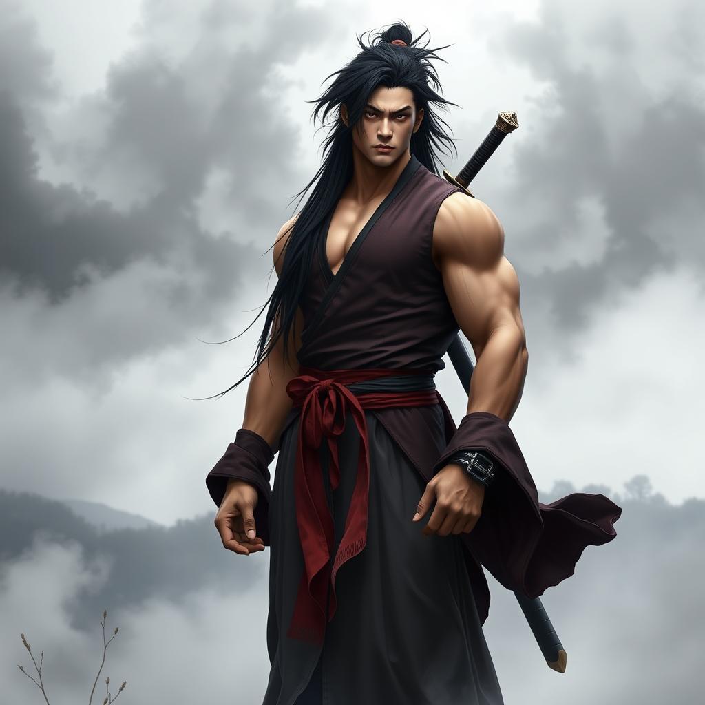 Confident Valor: Strong Chinese Warrior