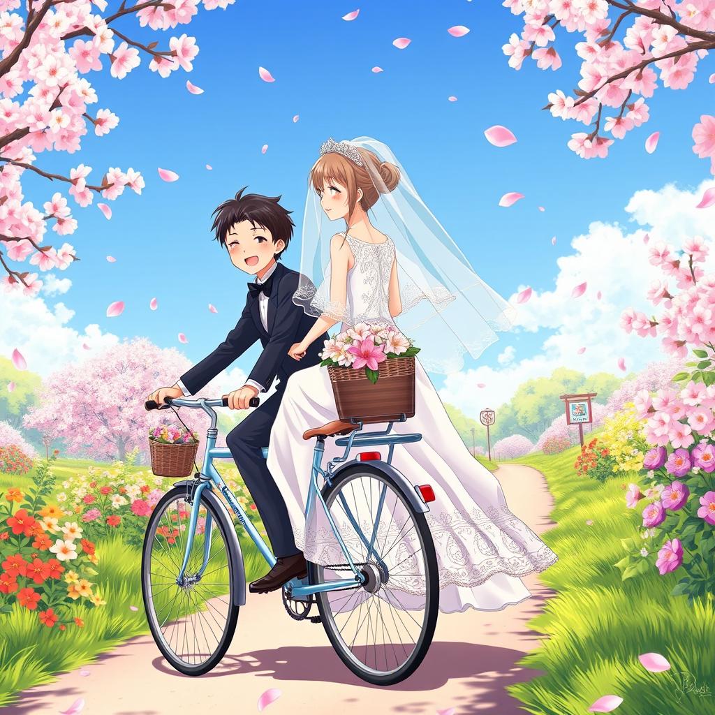 Love in Motion: Charming Anime Scene