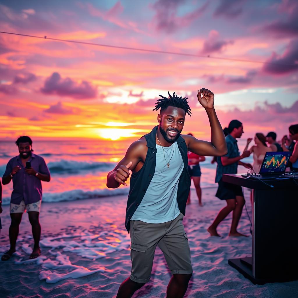 Let the Good Times Roll: Beach Party in Full Swing