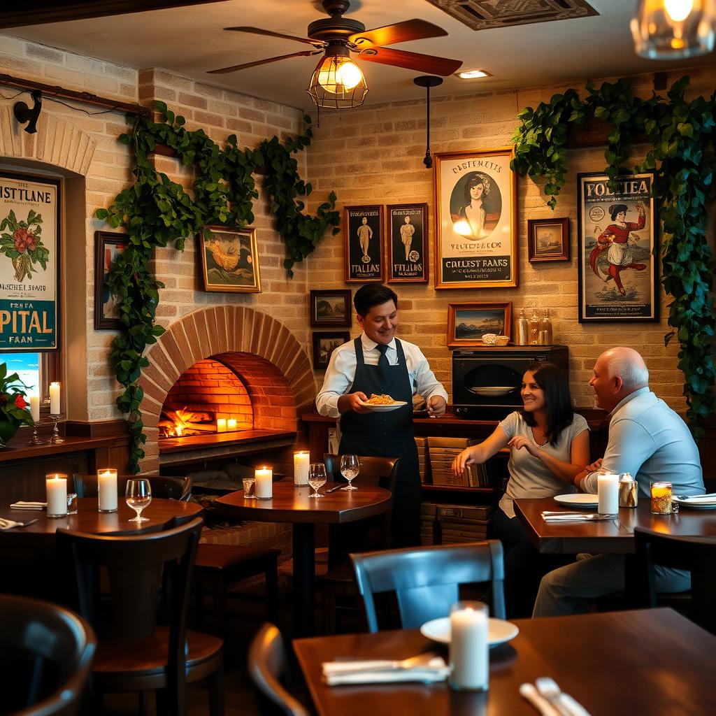 Charming Italian Restaurant Ambiance