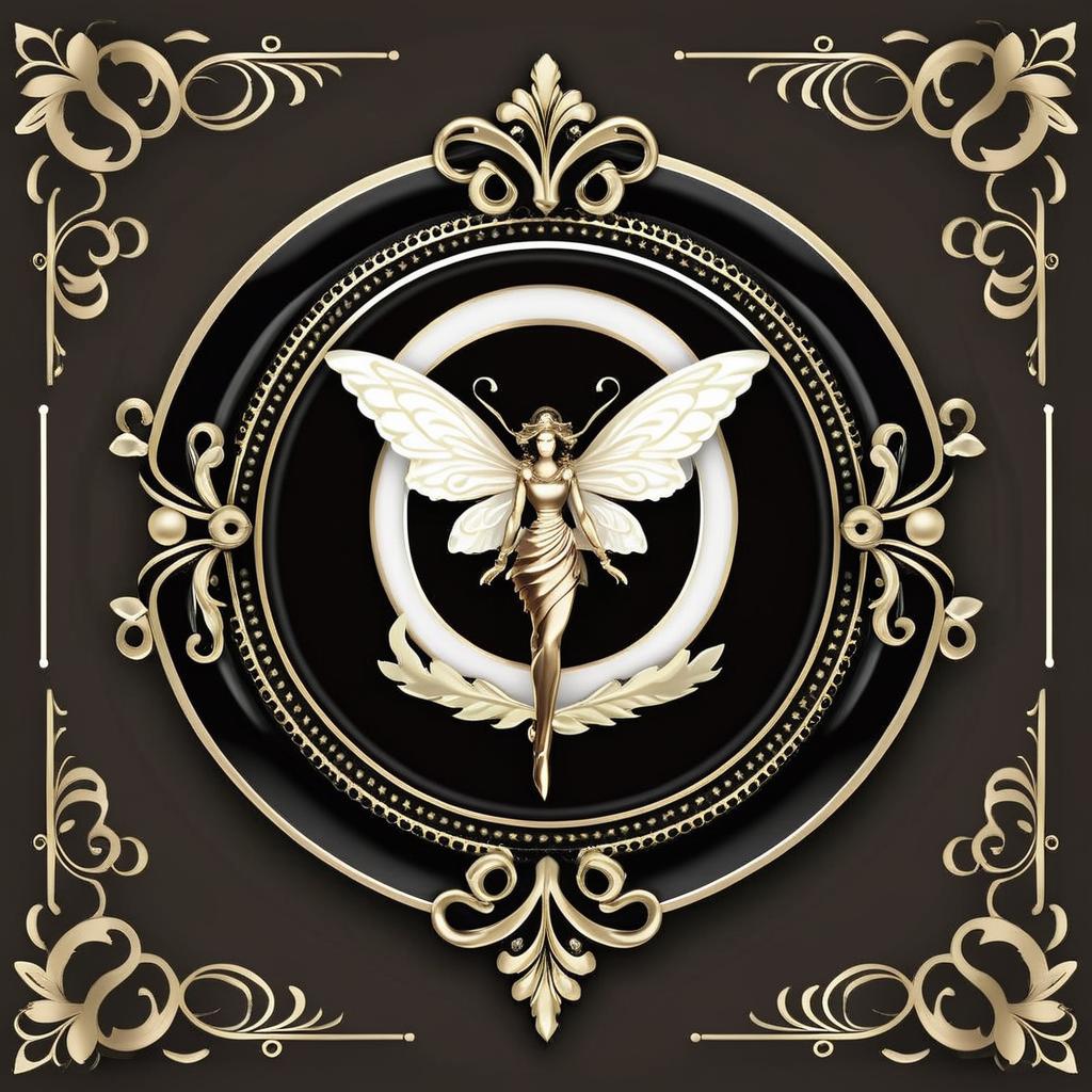 Mythic Magic: Golden Wand with Crescent Moon Logo