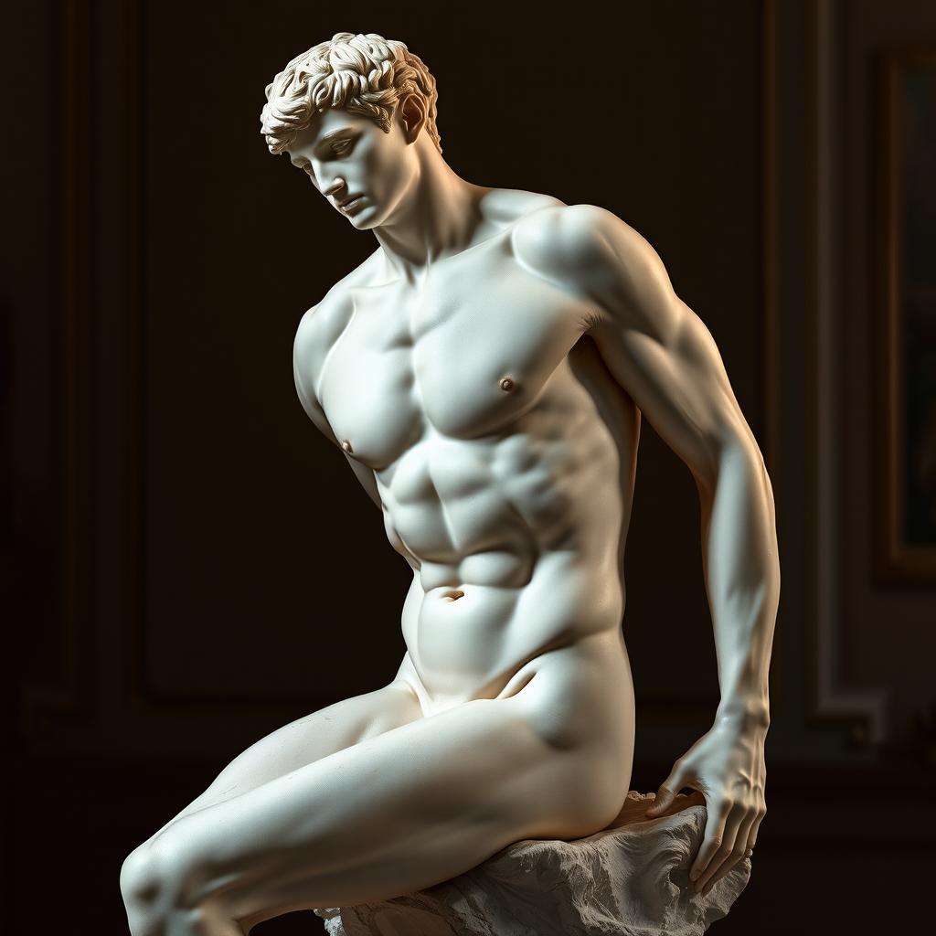 Timeless Beauty: Classical Male Nude