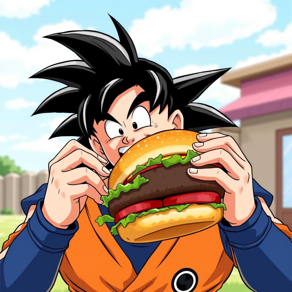Kamehameha-licious! Gokus Favorite Hamburger