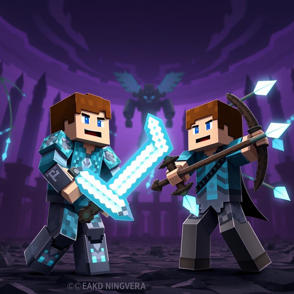 Epic Battle: Steve vs Endermen