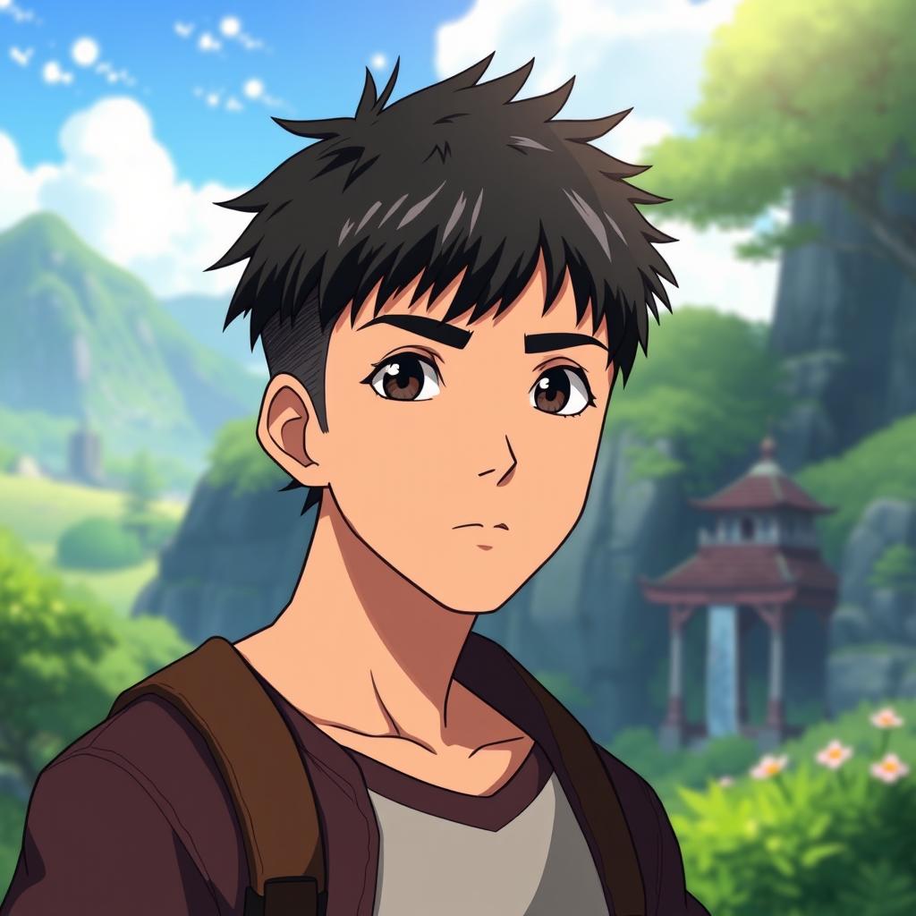 Mythic Looks: Ghibli-Inspired Male Character