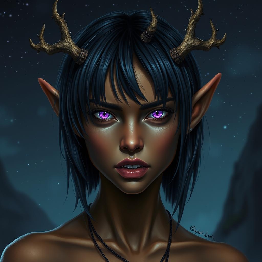 Embracing the Wild: A Young Wood Elf Druidess