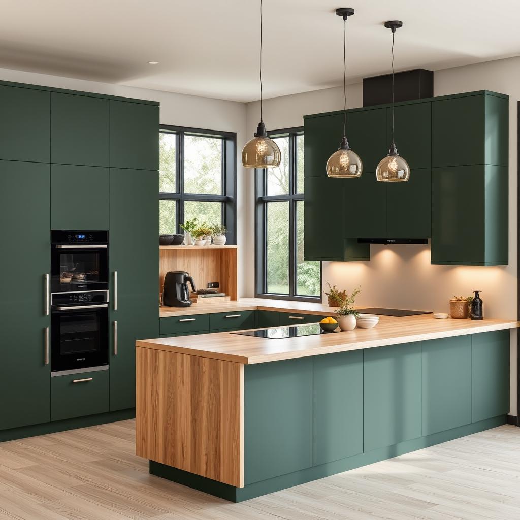Elegant Cabinetry Meets Warm Ambiance