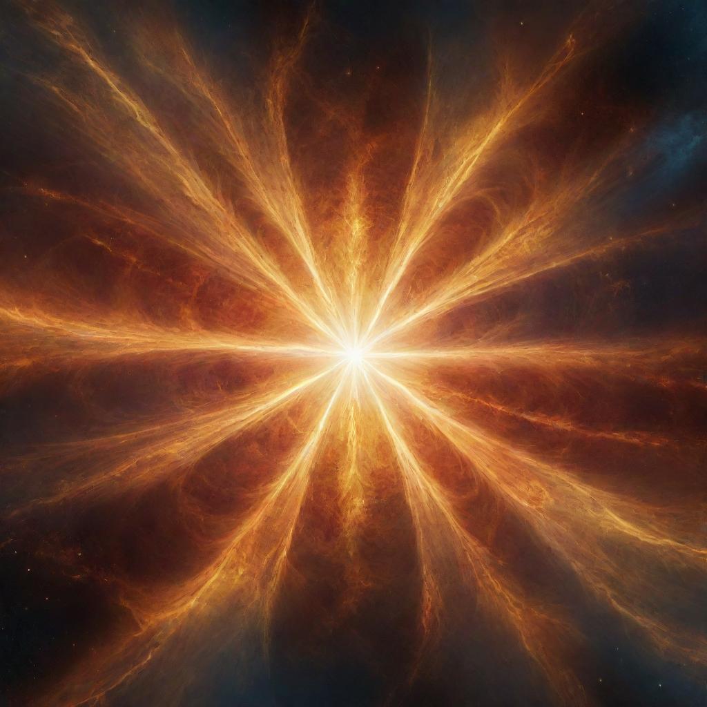 Divine Radiance: An Abstract Representation of God