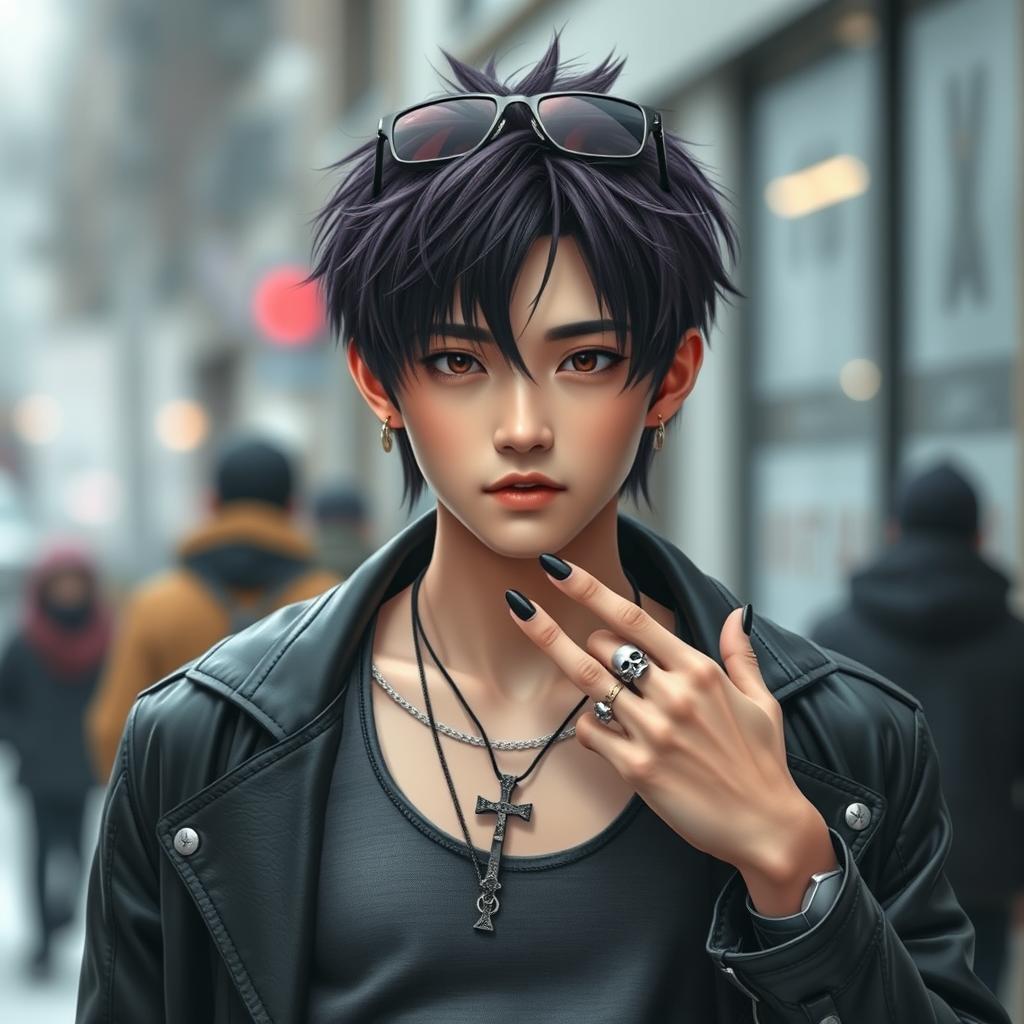 Trendy Wolf Cut Hairstyle for Young Japanese Idol