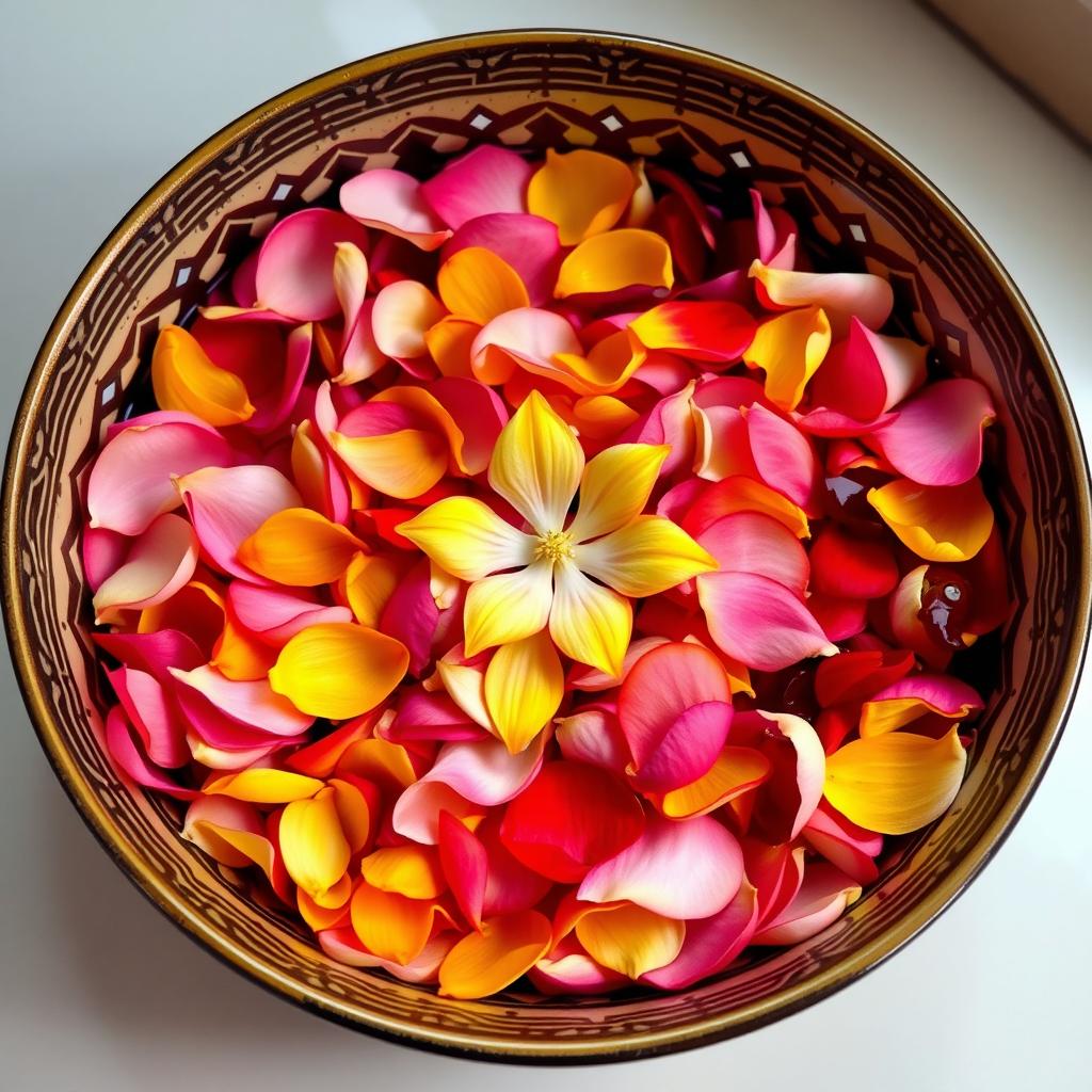 Blooming Beauty: Whimsical Flower Petal Arrangement