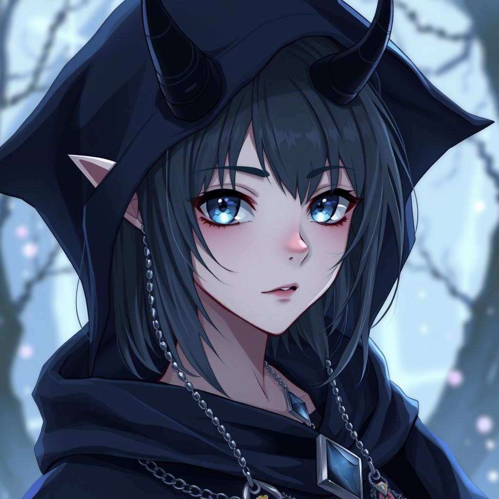 Enchanting Anime Tiefling: A Teenage Dream