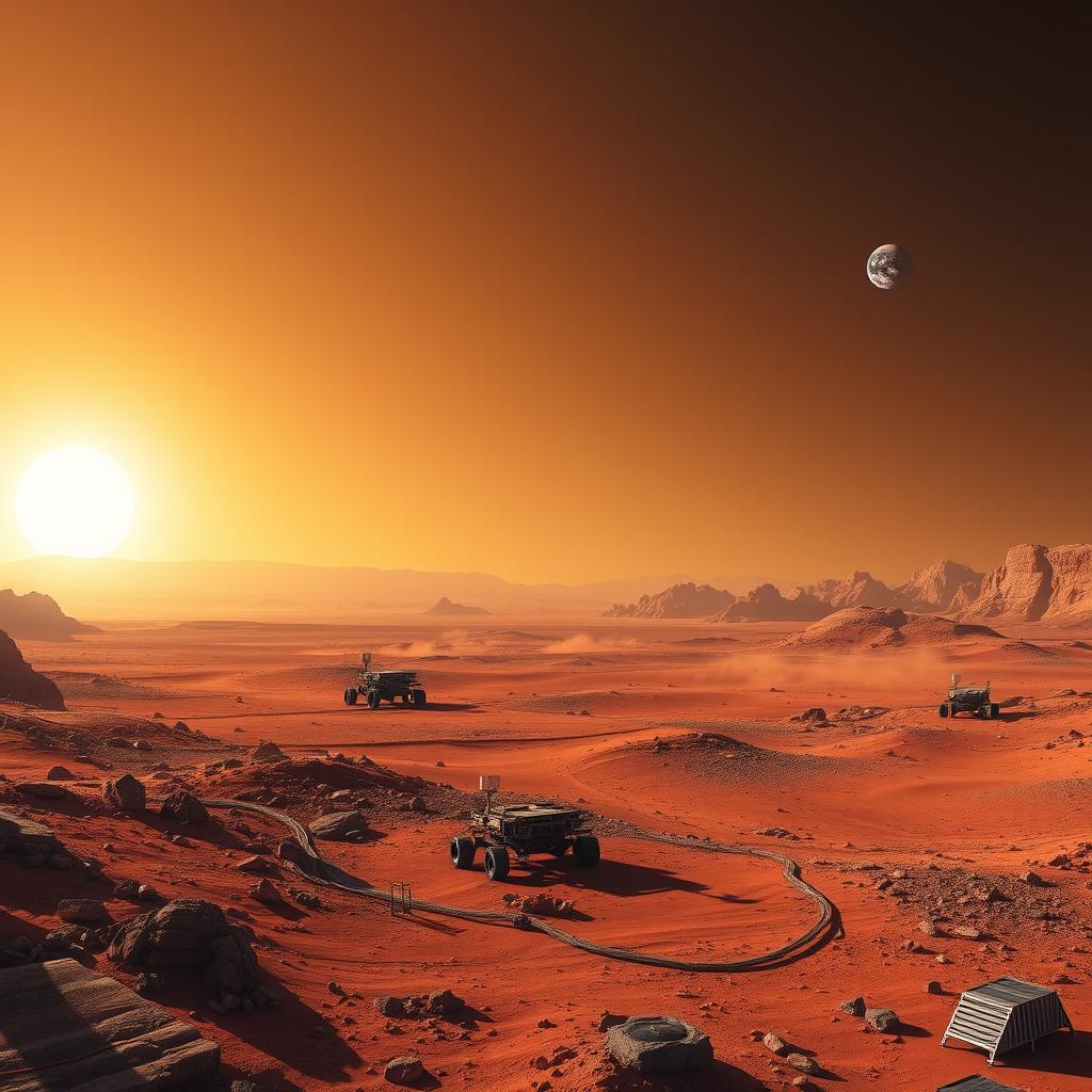 Explore the Evolution of Martian Dawn to Dusk