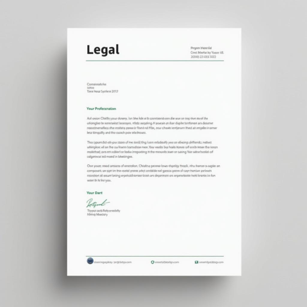 Professional Legal Document Template