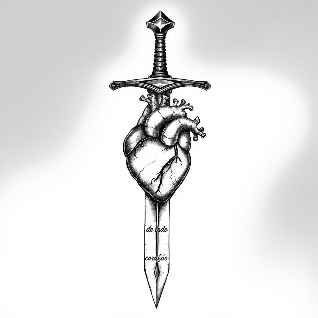 Legendary Tattoo Design: Excalibur, The Sword of King Arthur