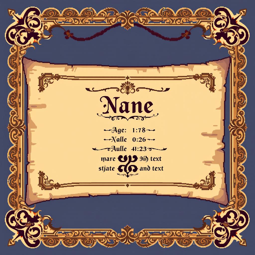 Pixel Art Scroll Identity Document!
