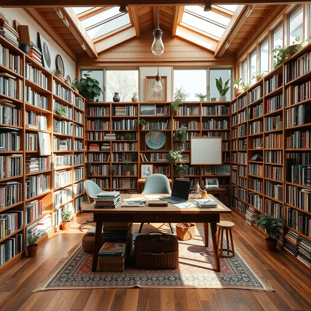 Bohemian Oasis: Enchanting Study Sanctuary