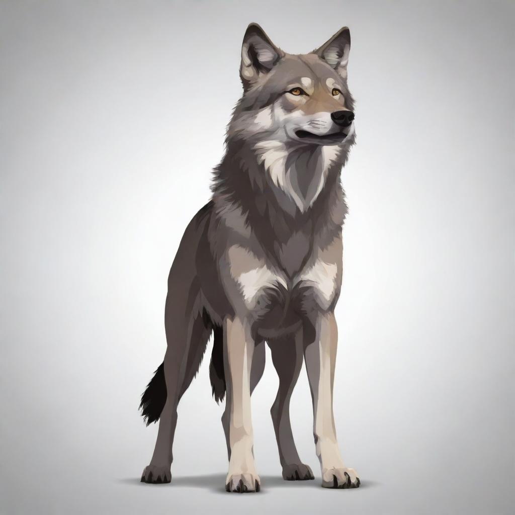 Meet the Furry Friend: Wolf Illustration