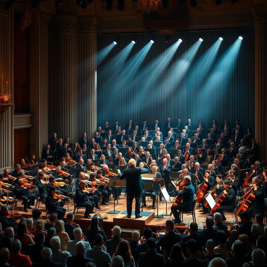 Ethereal Harmony: Grand Symphony Orchestra Performance