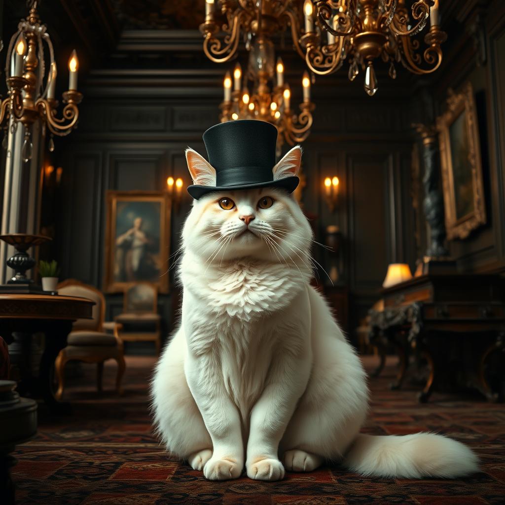 Whimsy Meets Elegance: Flame Point Feline Lord