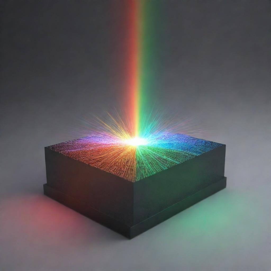 Rainbow Glow: Laser Light Diffraction