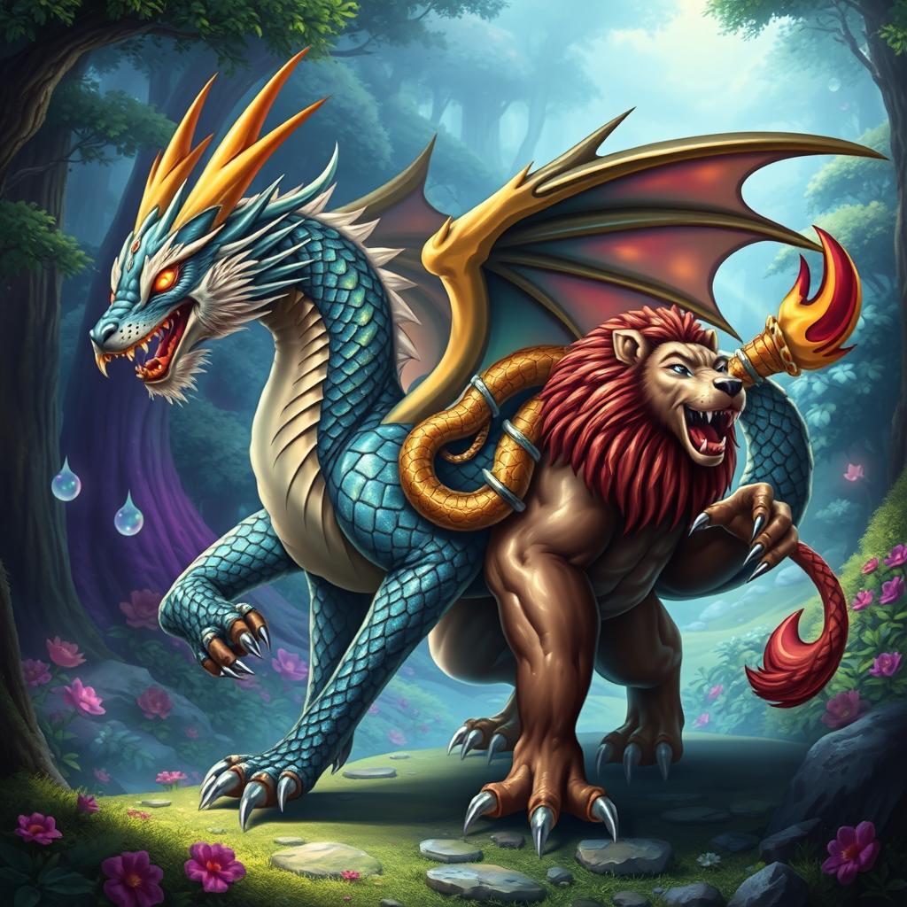 Unleash Fantasy: The Majestic Fusion Creature