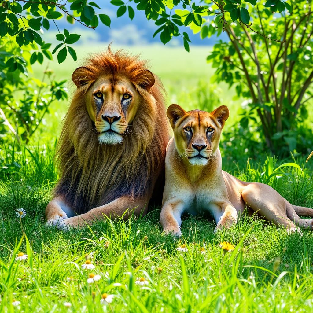 Majestic Lions in the Wild