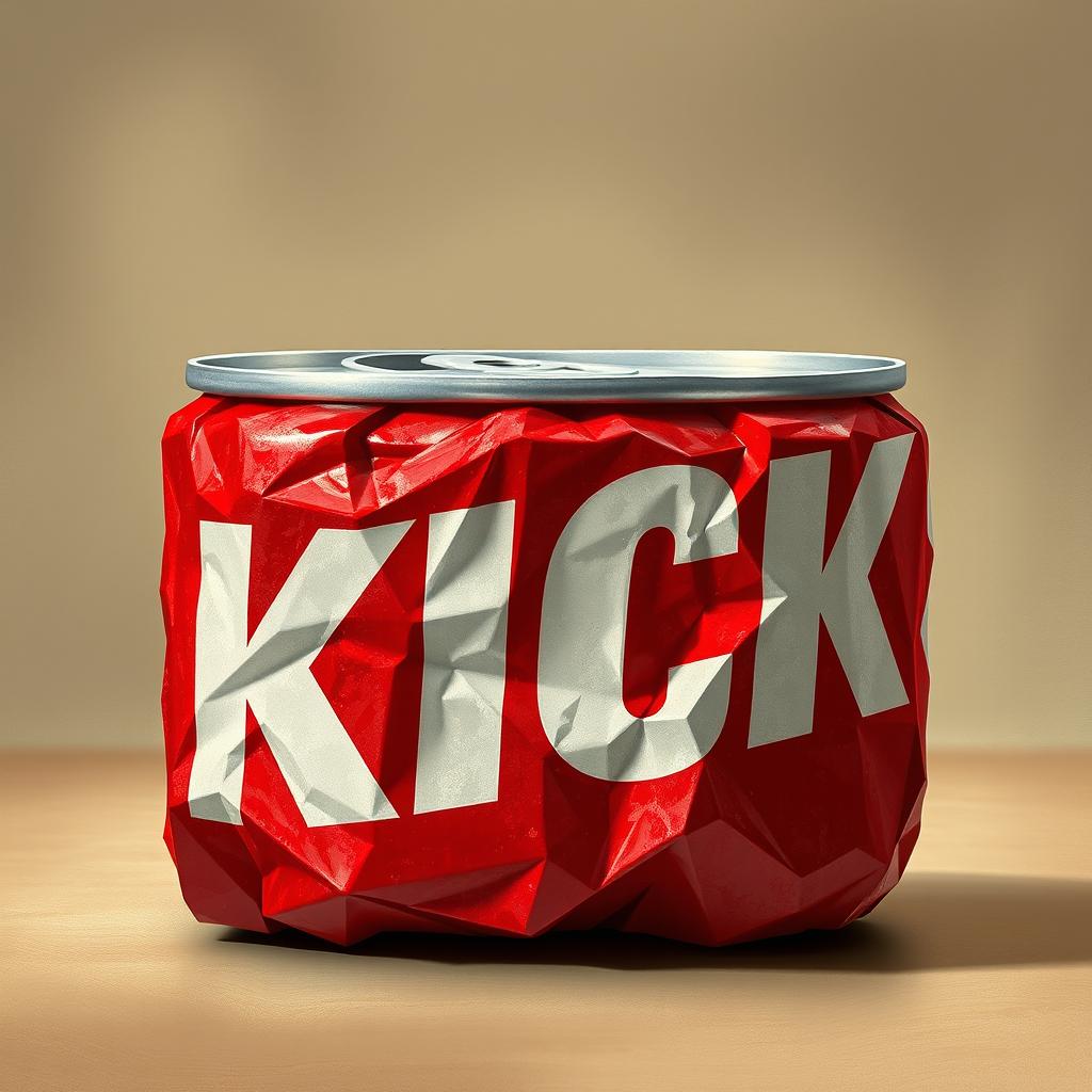 Kick Your Imagination: Crushed Red Soda Can Art