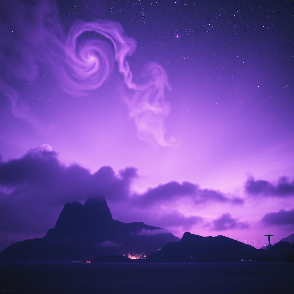 Mesmerizing Purple Rio: A Cosmic Dreamscape