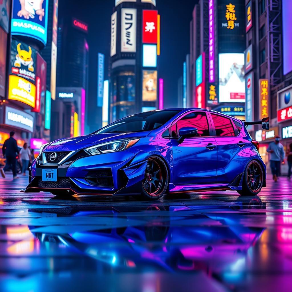 Nissan March 2018: A Cyberpunk Dream