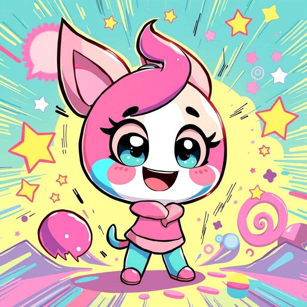 Vibrant Pibby Fan Art - Energetic & Quirky