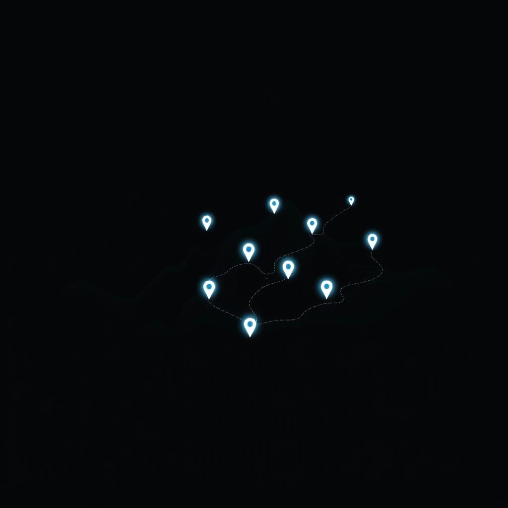 Explore the Depths: Minimalistic Topographic Artwork