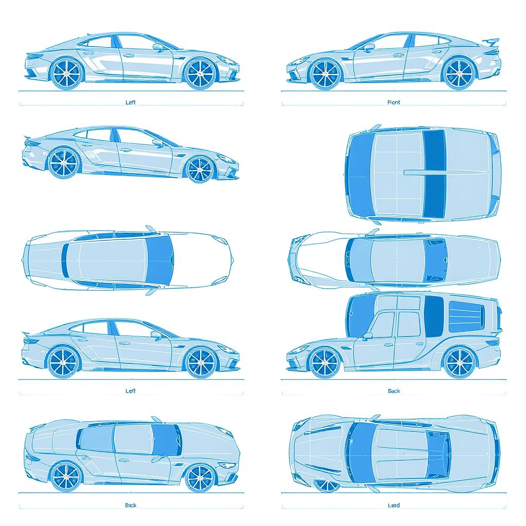 Explore 10 Unique Car Blueprints