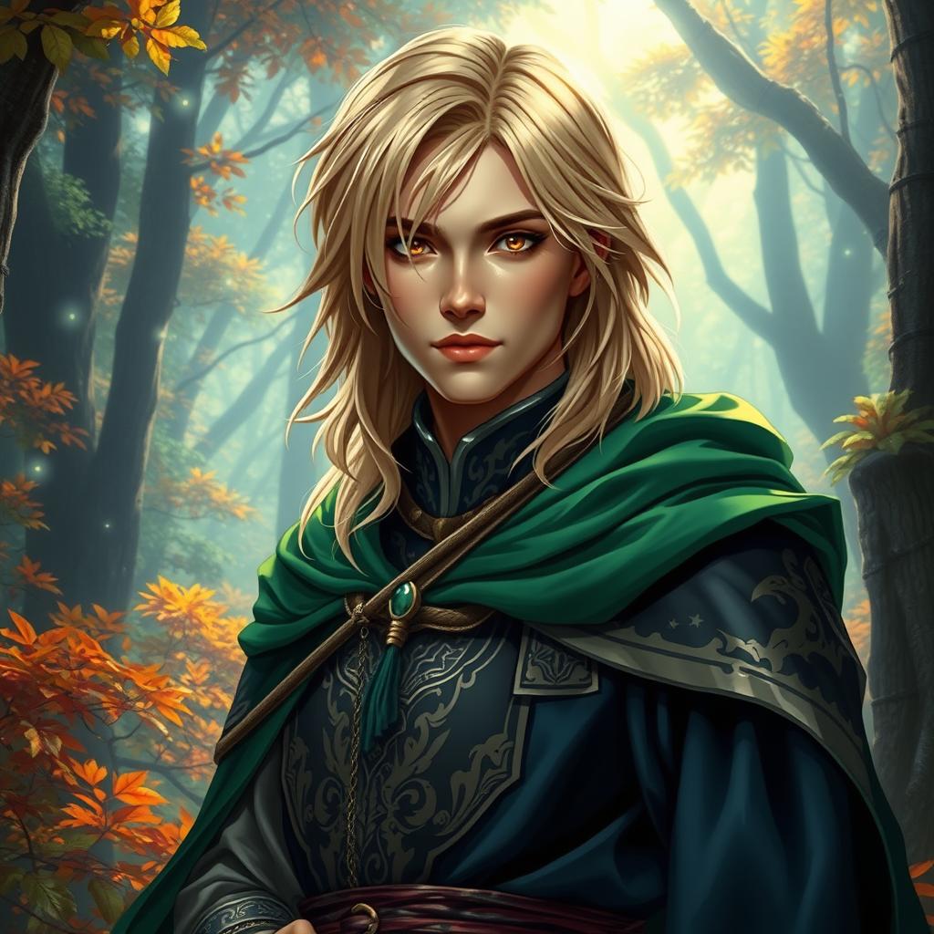 Enchanting Human Mage: A Spellbinding Visual