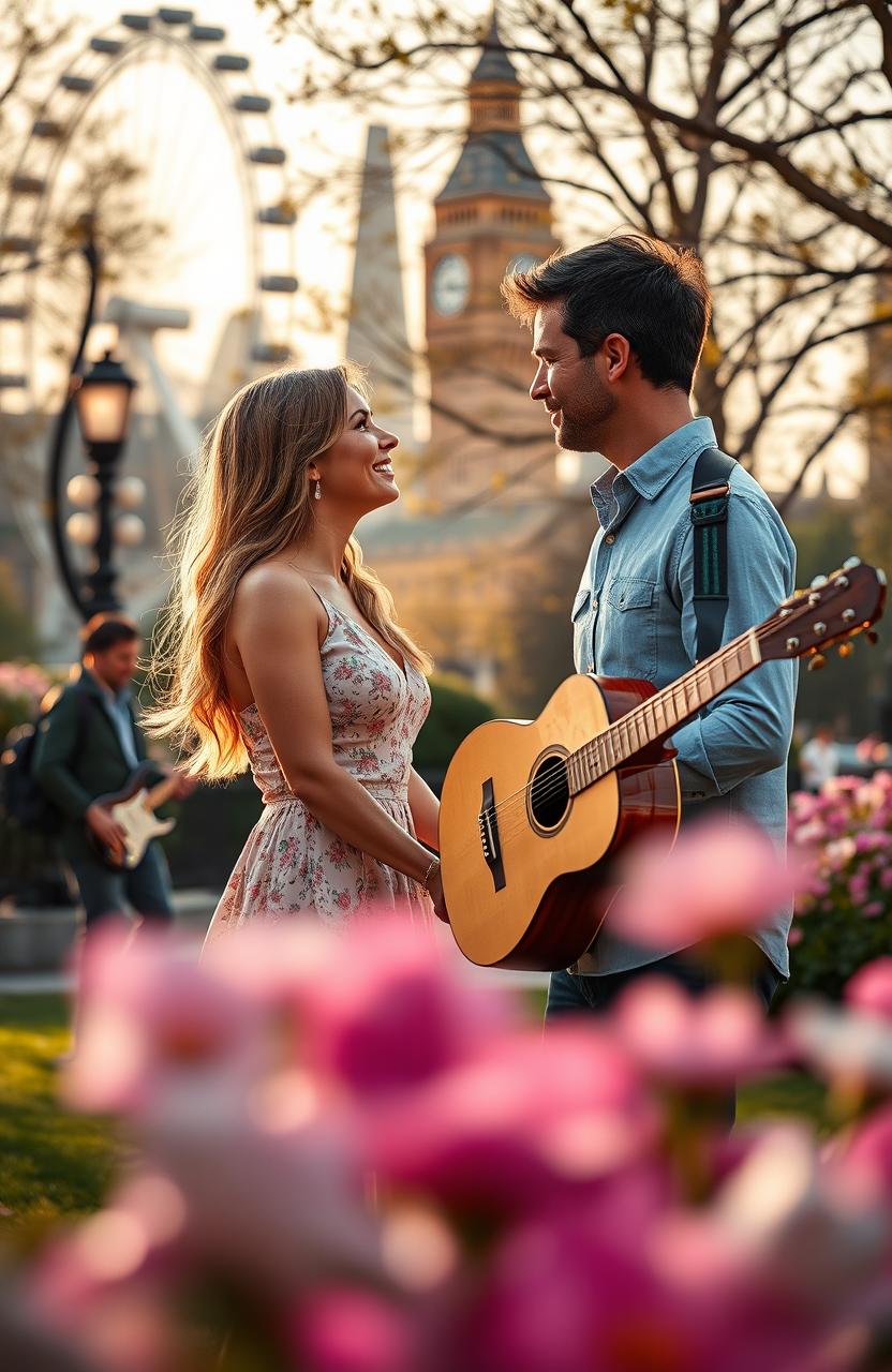Love Blooms: A Romantic Moment in London