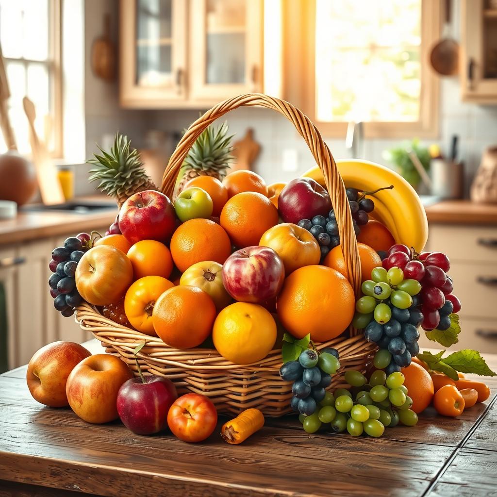 Dive into a Colorful Fruit Basket!