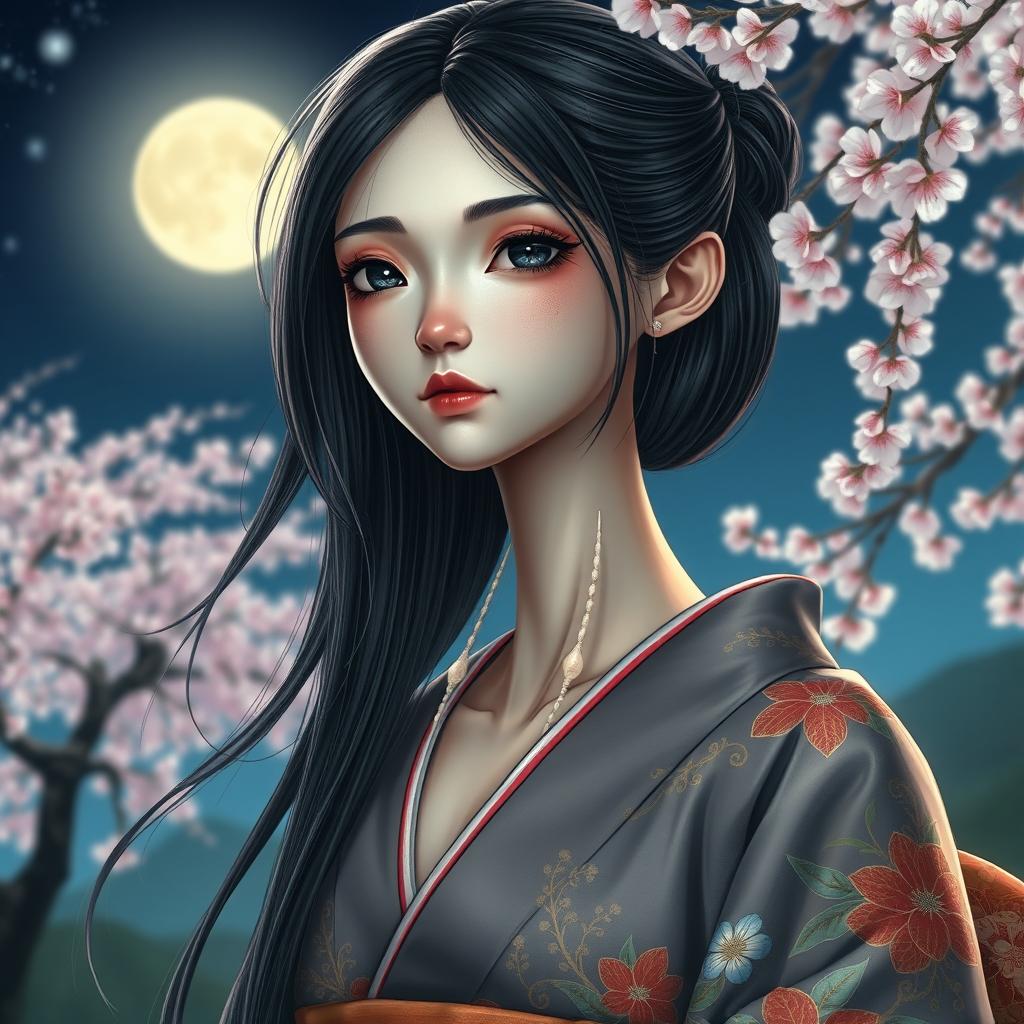 Mesmerizing Rokurokubi Girl: A Hyper-Realistic Masterpiece