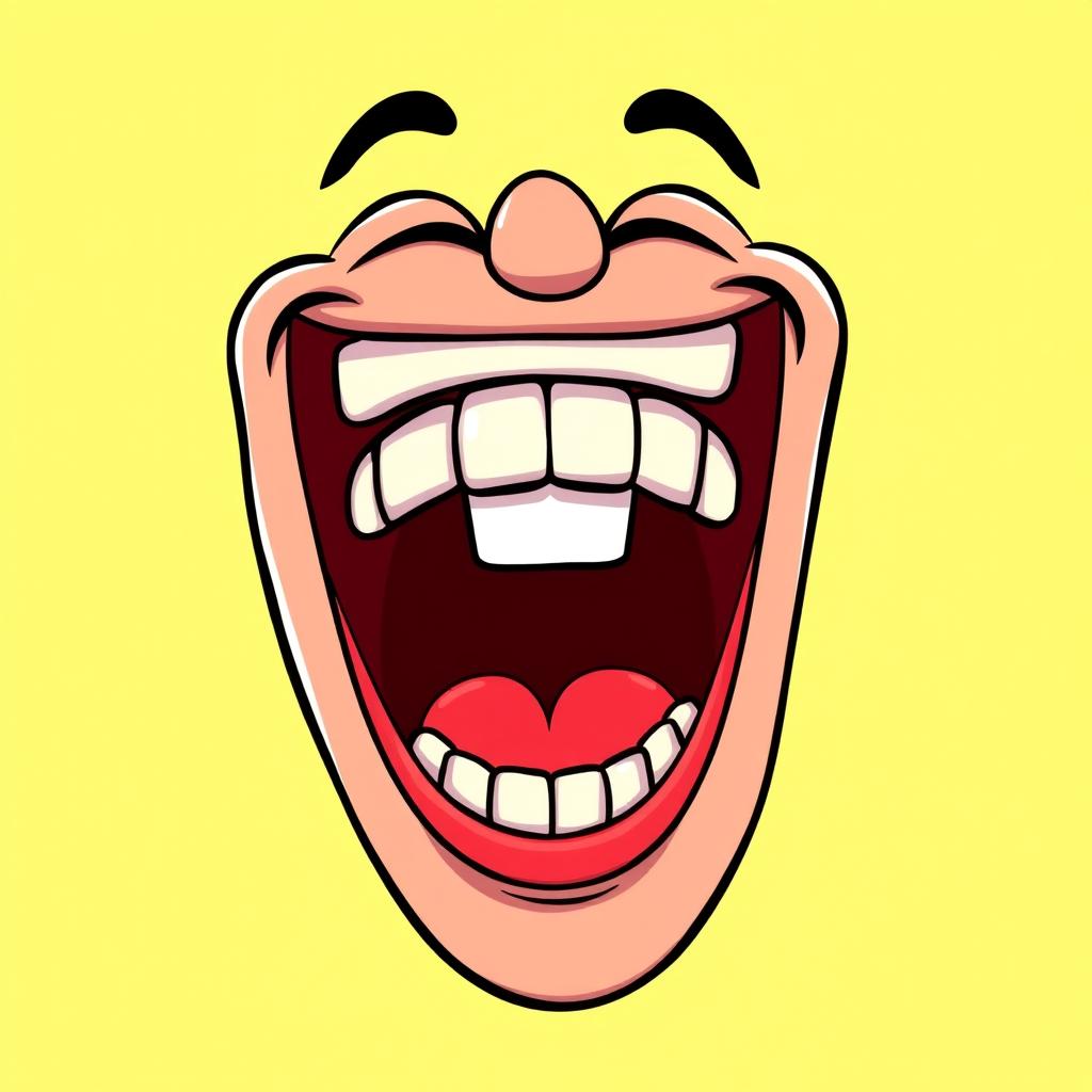 Laugh Out Loud: Cartoon Mouth of Joy